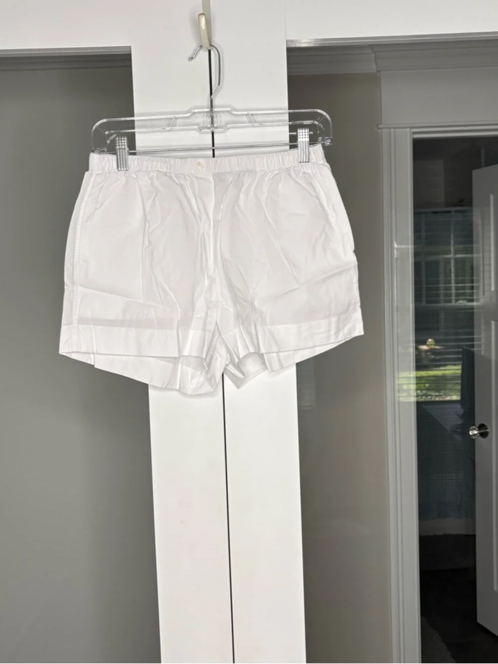 J. Crew Pajama Short Set End-on-end Cotton White